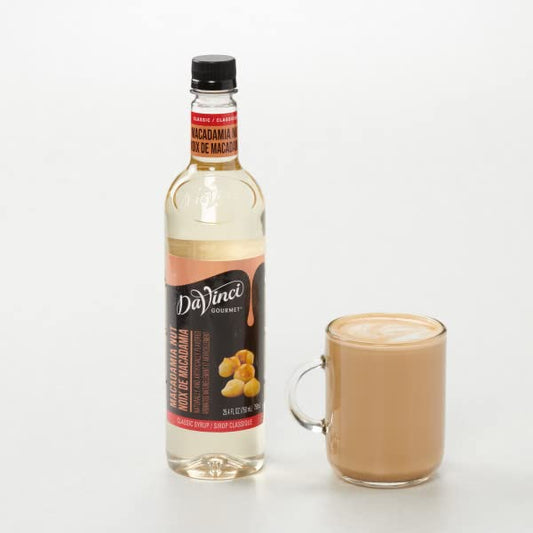 DaVinci Gourmet Classic Macadamia Nut Syrup, 25.4 Fluid Ounces (Pack of 4)