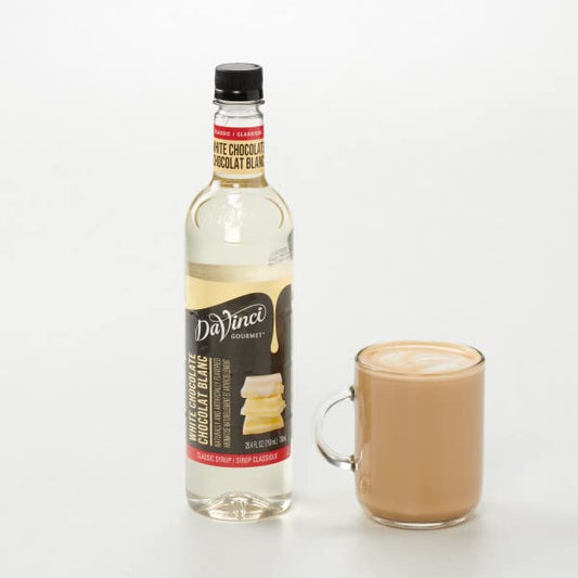 DaVinci Gourmet Classic White Chocolate Syrup, 25.4 Fluid Ounces (Pack of 4)