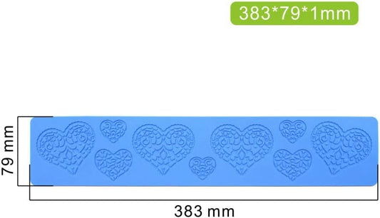 Heart Candy Mold, Chocolate Candy 3D Heart Silicone Mold, Sugar Craft Cake Decoration, Cupcake Top, Polymer Clay