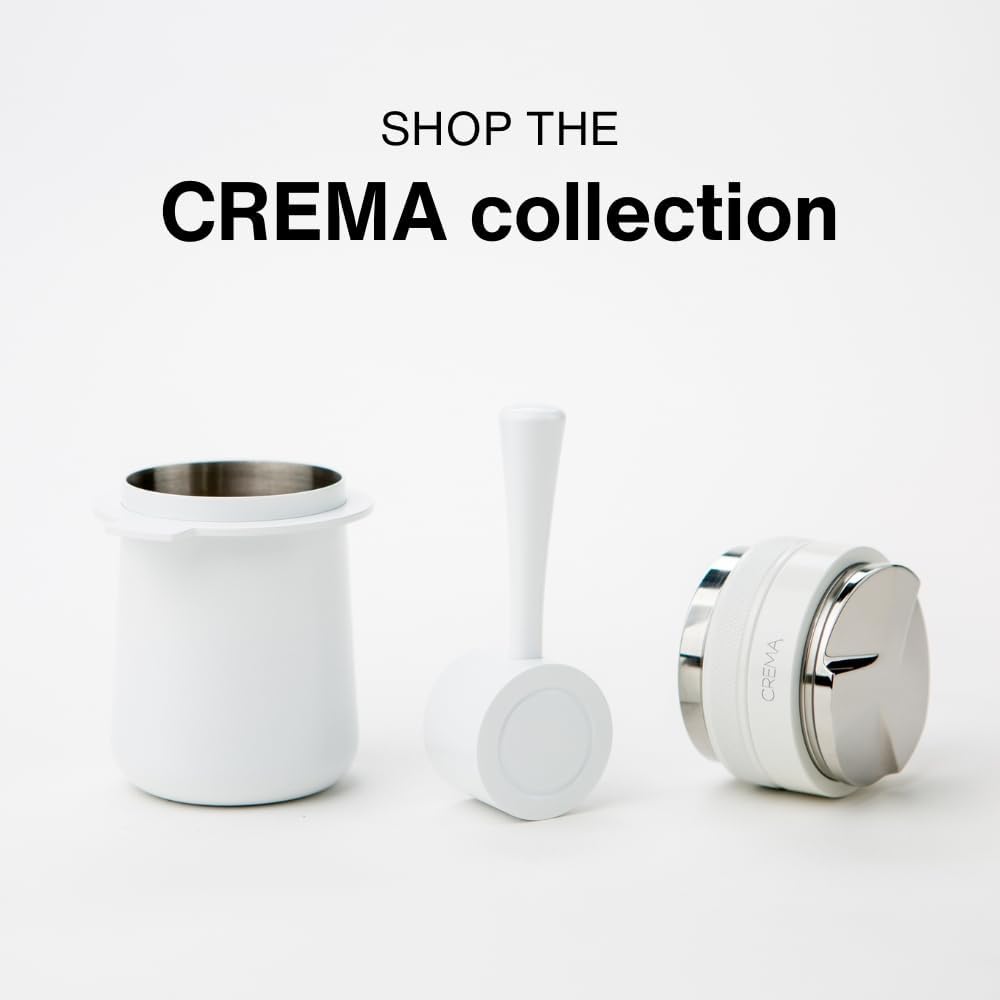 CREMA Coffee Products Replacement Steam Lever for Breville Espresso Machines | Ergonomic Stainless Steel Design | Compatible with Barista Express, Infuser, Barista Pro | Easy Grip | White Finish