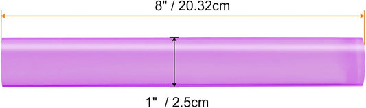 HARFINGTON Acrylic Clay Roller 8 Inch x 1 Inch Solid Non-Stick Plastic Round Tube Roller Polymer Clay Rod Fondant Rolling Pin for Shaping, Sculpting, Modeling DIY Crafts, Purple
