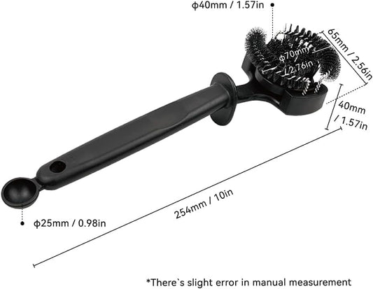 watchget Espresso Coffee Machine Cleaning Brush Espresso Group Head Cleaning Brush Detachable 360°Nylon Bristles Espresso Machine Cleaning Tool V2 51mm