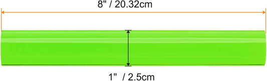 HARFINGTON Acrylic Clay Roller 8 Inch x 1 Inch Solid Non-Stick Plastic Round Tube Roller Polymer Clay Rod Fondant Rolling Pin for Shaping, Sculpting, Modeling DIY Crafts, Green