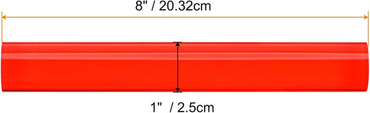 HARFINGTON Acrylic Clay Roller 8 Inch x 1 Inch Solid Non-Stick Plastic Round Tube Roller Polymer Clay Rod Fondant Rolling Pin for Shaping, Sculpting, Modeling DIY Crafts, Red