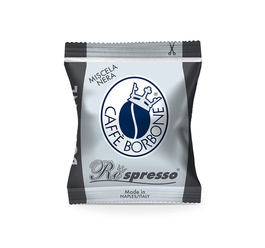 Caffe Borbone Nespresso Compatible Coffee Pods, Black Blend, Medium Roast, Arabica and Robusta Blend, Intense and Robust - NOT compatible with Vertuo - 100 Count