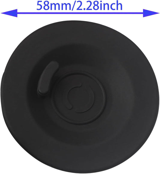 2PCS Espresso Backflush Disc 58mm Silicone Coffee Machine Accessories Black Espresso Machine Cleaning Kit for Espresso Machine