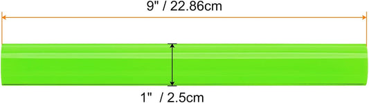 HARFINGTON Acrylic Clay Roller 9 Inch x 1 Inch Solid Non-Stick Plastic Round Tube Roller Polymer Clay Rod Fondant Rolling Pin for Shaping, Sculpting, Modeling DIY Crafts, Green