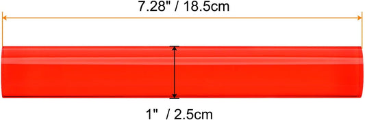 HARFINGTON Acrylic Clay Roller 7.28 Inch x 1 Inch Solid Non-Stick Plastic Round Tube Roller Polymer Clay Rod Fondant Rolling Pin for Shaping, Sculpting, Modeling DIY Crafts, Red