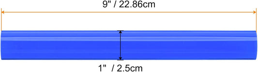 HARFINGTON Acrylic Clay Roller 9 Inch x 1 Inch Solid Non-Stick Plastic Round Tube Roller Polymer Clay Rod Fondant Rolling Pin for Shaping, Sculpting, Modeling DIY Crafts, Blue