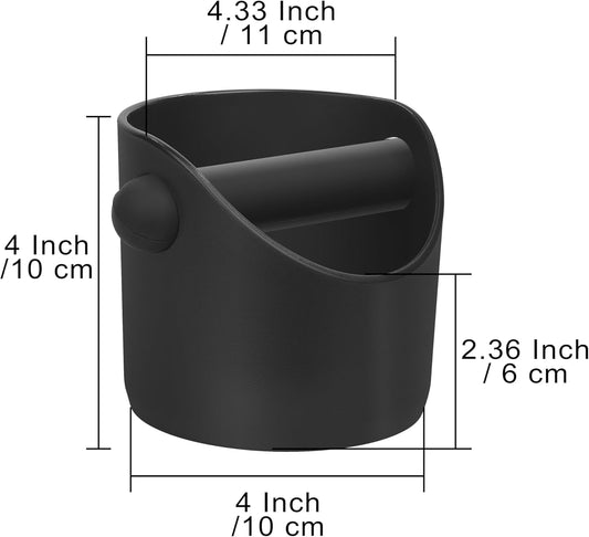 Small Coffee Knock Box, Apexstone Small Knock Box Espresso, Knock Box Small, Coffee Mini Knock Box, Mini Knock Box Espresso With Removable Knock Bar And Non-Slip Base