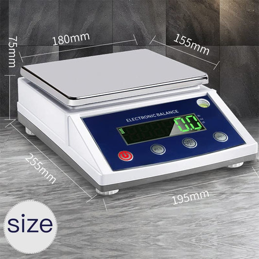 High-Precision Laboratory Digital Analytical Balance Electronic Scales Industrial Scale (10kg/0.1g (Square Pan))