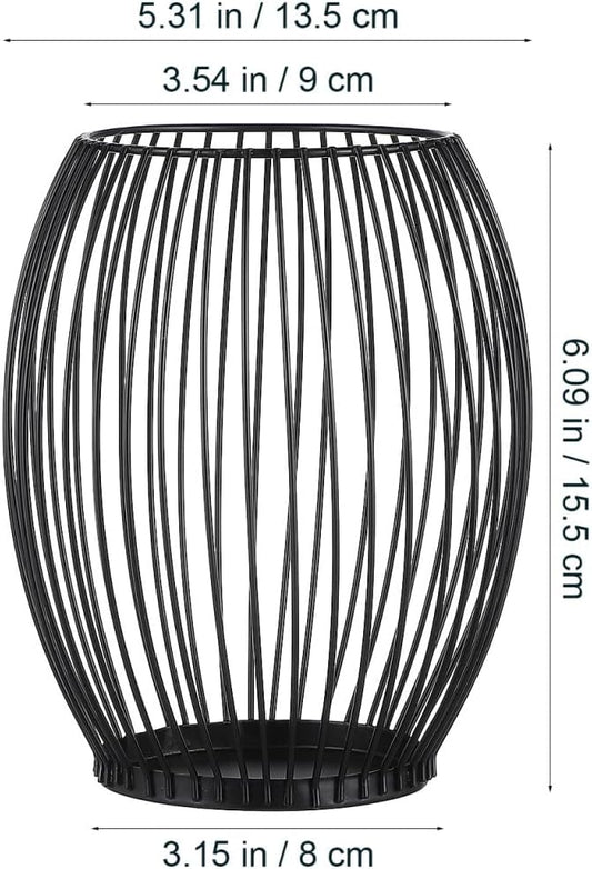 Luxshiny Coffee Pod Holder, Metal Espresso Pod Baskets Black Wire Baskets for Counter Small Space Storage Station Organizer Coffee Bar Accessories - 5.31"W x 6.09"H
