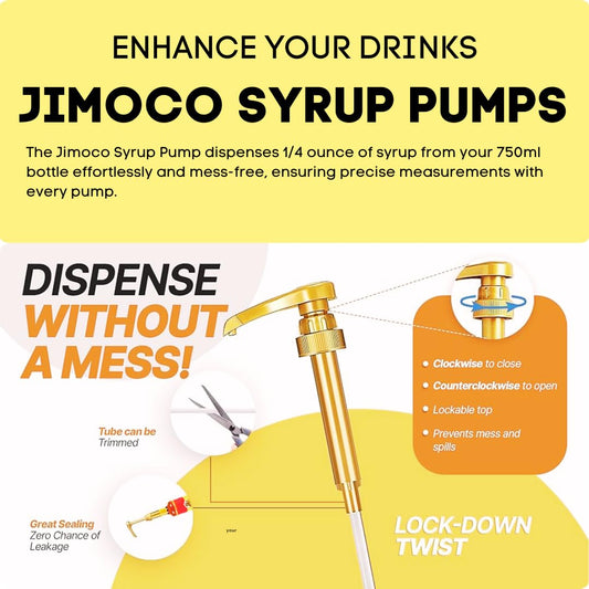 Summer Syrup Variety 3 Pack: Vanilla, Caramel & Hazelnut - Italian Soda Flavors with 3 Jimoco Pump Dispensers