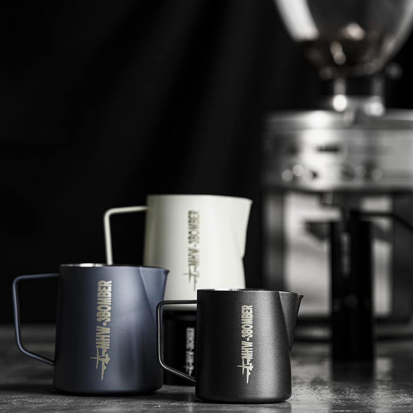 MHW-3BOMBER Milk Frothing Pitcher 600ml/20oz Espresso Steaming Pitcher Stainless Steel Frothing Cup Capuccino Latte Art Pitcher, Pink P5018-OS