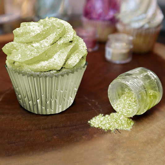 Tinker Dust - Neon Green (45g 1x Shaker Jar) | Edible Glitter for Cakes, Cupcakes, Cake Pops, Drinks, Desserts by Bakell