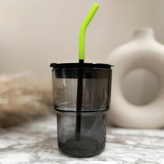 6Pcs Metal Straw Silicone Tips 5/16 IN Wide(8mm Outer Diameter) Food Grade Rubber Straw Covers Green Flex Elbow Replacement Tip for Stainless Steel Metal Straws