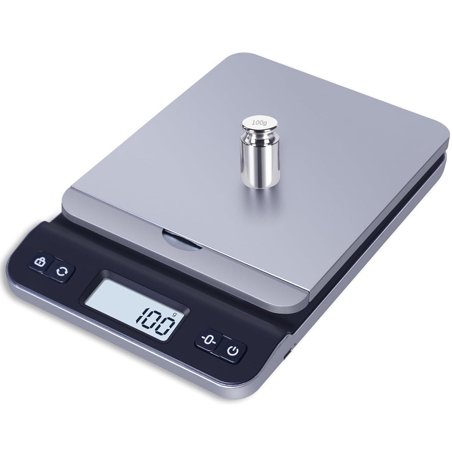 QP Calibration Weights, 100 Gram OIML Class M1 High Precision Scale Weights, Stainless Steel Gram Weights, Chrome Finish, Scale Calibration Weights for Digital Scale, Kitchen Scale, Pocket Scale