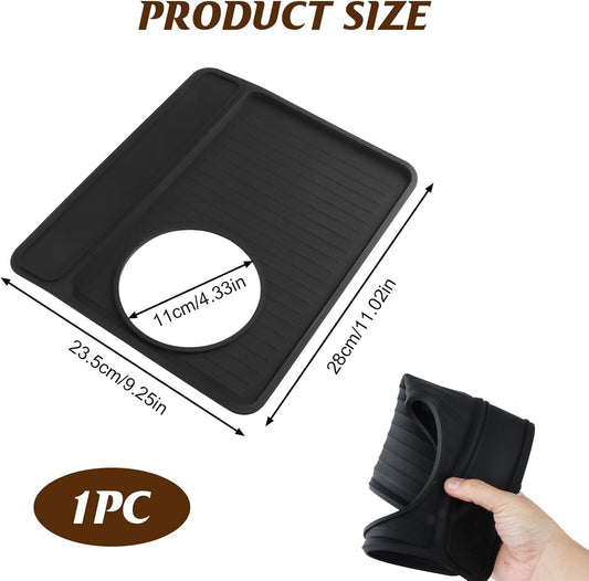 Tamping Mat for Espresso Machine,Coffee Machine Mat,Espresso Accessories,food Grade Silicone Material, Non-slip, Waterproof and Heat-Resistant,for Amping Mat for Breville 870/880