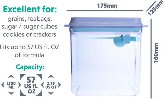 Bop Top | Airtight Meal Prep Containers with Lids | Food Storage Container Sets | Snack and Overnight Oats Fridge Organizer | Pantry and Kitchen Organization