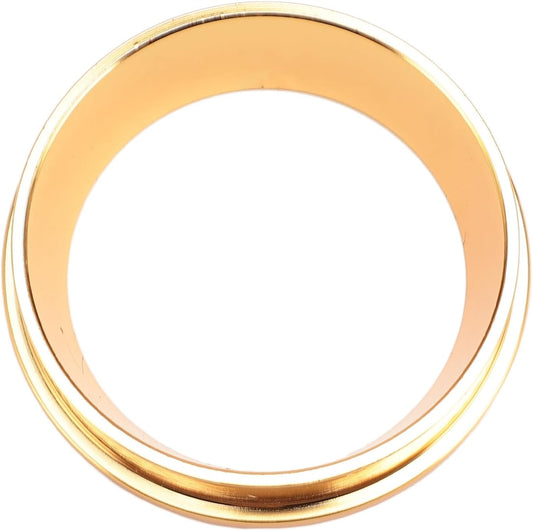 58MM Coffee Dosing Funnel, 304 Stainless Steel Coffee Dosing Ring, Universal Coffee Dosing Ring Replacement for Home Coffee Machine Tools, Gold
