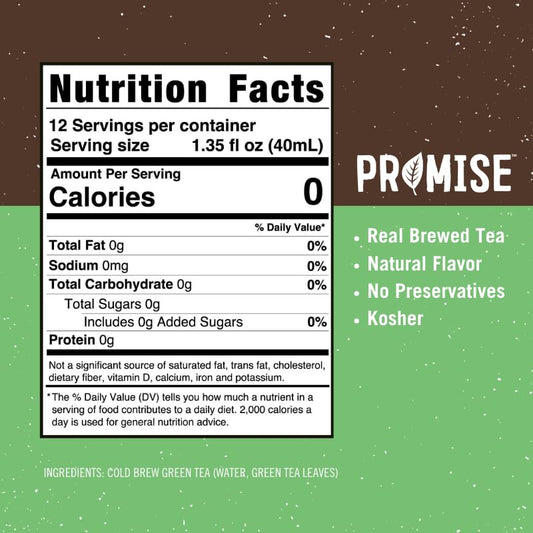 Promise Tea by Java House - Cold-Brewed Tea Concentrate Pods - Ethically Sourced - Green Tea - Pack of 12