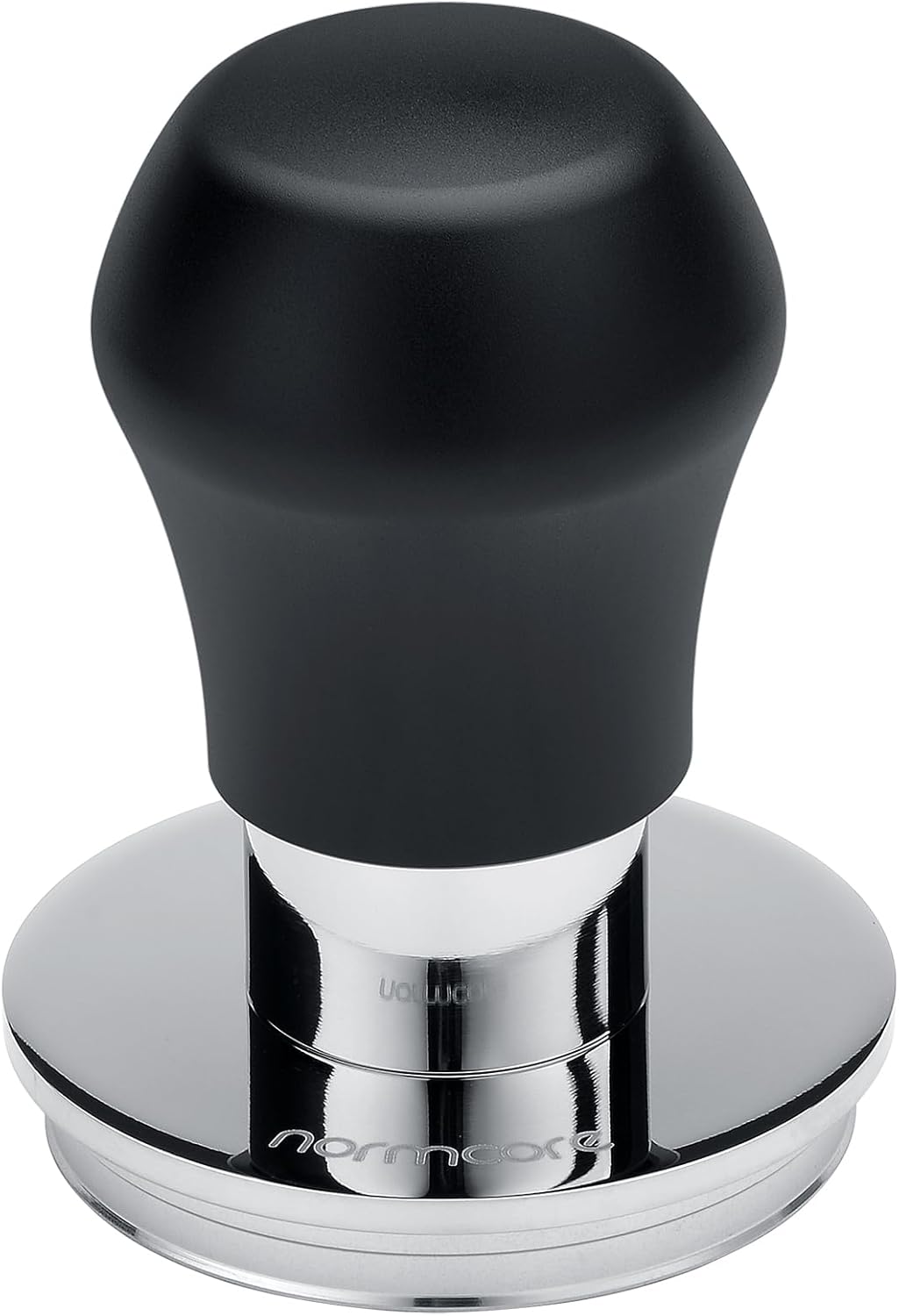 Normcore 51mm Coffee Tamper V4.1 Mini, Spring-Loaded with Click Feedback, Self-Leveling Stainless Steel Flat Baffle, Compatible with 51mm Espresso Machines Portafilter, Black