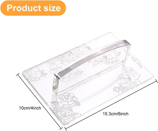 KALAIEN Fondant Smoother with Handle Acrylic Cake Smoother Tool for Icing fondant tools set-Square