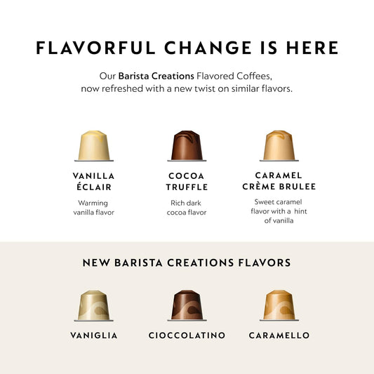 Nespresso Capsules Original Line, Vaniglia, Medium Roast Espresso Coffee, 50 Count Espresso Coffee Pods