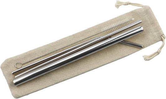 Gugrida Metal Straws Stainless Steel Straws 8.5" Drinking Straws Reusable 3 Set - Ultra Long Muti Color-Cleaning Brush for 20/30 Oz for Trail Tumblers Yeti RTIC SIC Ozark (2 Straight|1 Bent|1 Brush)
