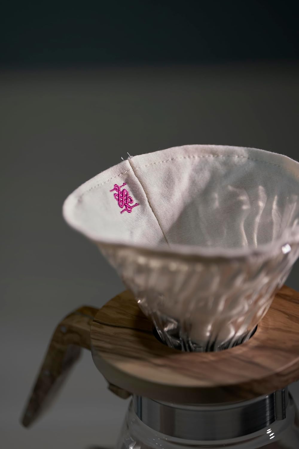 (3-PACK) ATHIA coffee filter for Chemex, Hario V60, 100% cotton Reusable Cone Shape Cloth Filter, 3-pack for 1-4 Cup Pour-over Drippers, Eco-friendly Alternative to Paper Filters