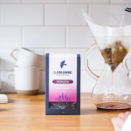 La Colombe Monaco Medium Roast Whole Bean Coffee - Notes of Milk Chocolate, Graham Cracker, Black Cherry, 12 Ounce (Pack of 1)