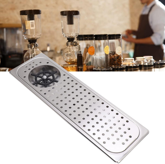Pitcher Rinser Cup Washer 304 Stainless Steel Modern And Simple Coffee Shop Drain Drip Tray Hose Pitcher Rinser (Stainless Steel Color B)