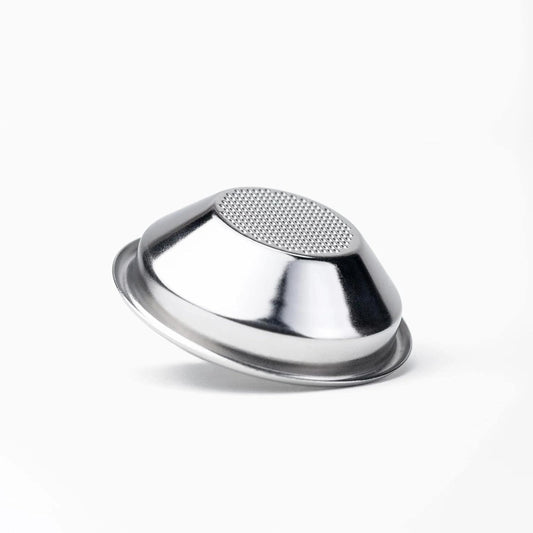 Crema Coffee Products 54mm Filter Basket | Single Shot Non-Pressurized Stainless Steel Basket | Compatible with Breville 54mm Portafilters | Precise Tapered Profile for Consistent Espresso Shots