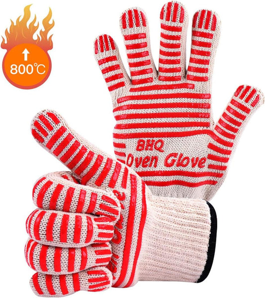 CZSYZCZS Extreme Heat Resistant Oven Gloves - 932F - Cooking Gloves for BBQ, Grilling, Baking,Cutting, Smoker Fireplace