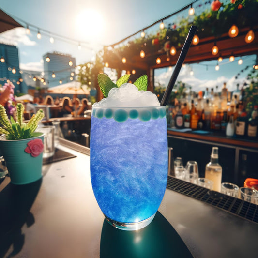 Brew Glitter - Blue Edible Glitter (25g 1x Pump) for Beer, Cocktails, Mocktails and Other Beverages