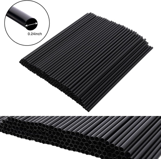Tomnk 500pcs Straws Disposable, 10.3 Inches Plastic Straws, Plastic Drinking Straws for Tumblers and Ice Coffee