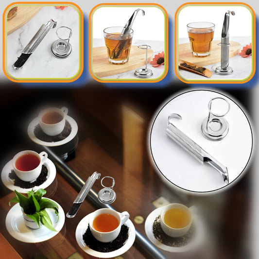 2 Sets Upgraded Version Tea Strainer, Tea Diffusers For Loose Tea,It Is Also Equipped With A Base And A Brush For Easy Placement,Tea Infuser For Loose Leaf Tea Applicable To Office, Home, Travel