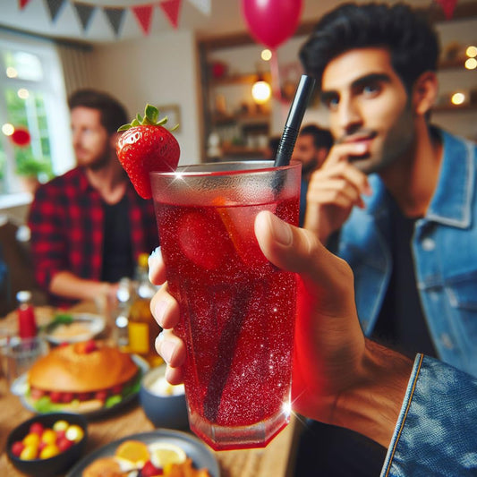 Brew Glitter - Maroon Red (25g Spray Pump 1x Jar) | Edible Glitter for Drinks, Cocktails, Beer, Garnish & Beverages