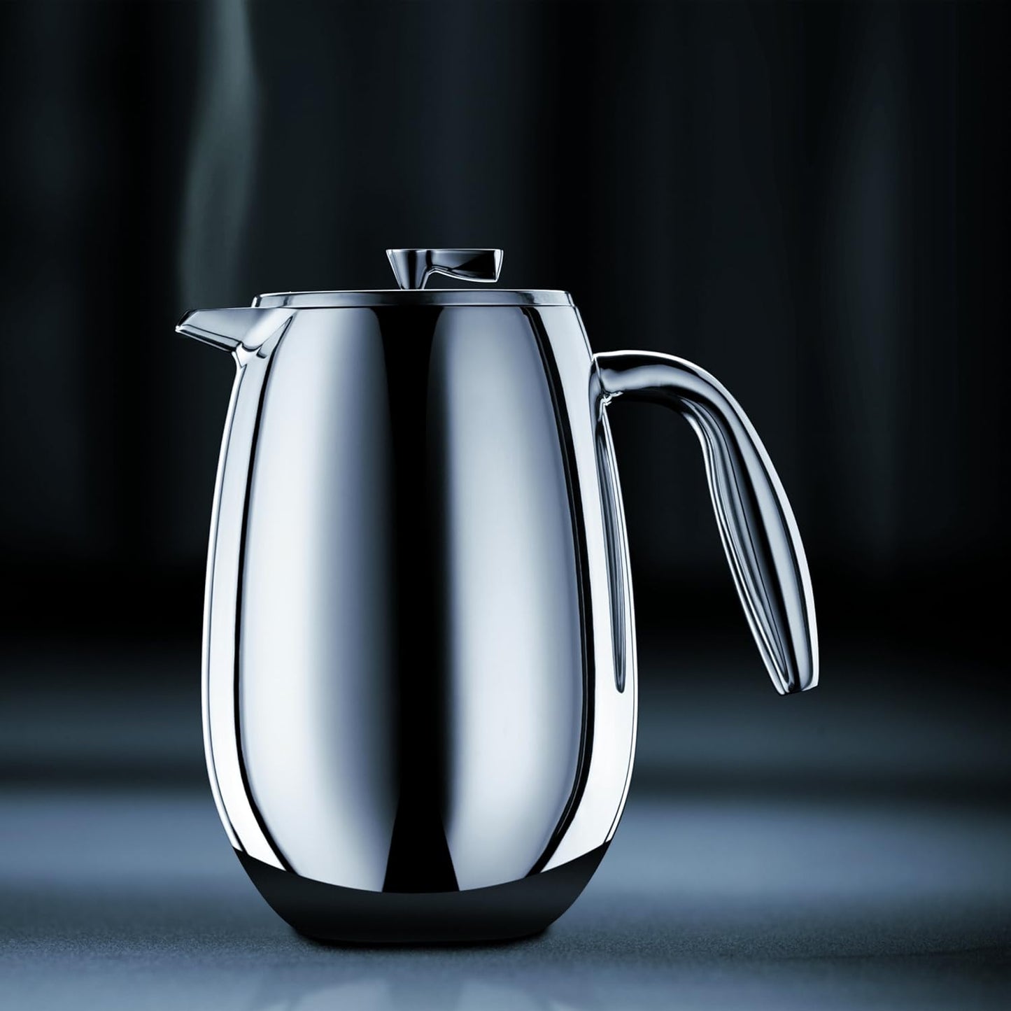 Bodum 51 oz Columbia Thermal French Press Coffee Maker, Insulated Double Wall Stainless Steel, Chrome