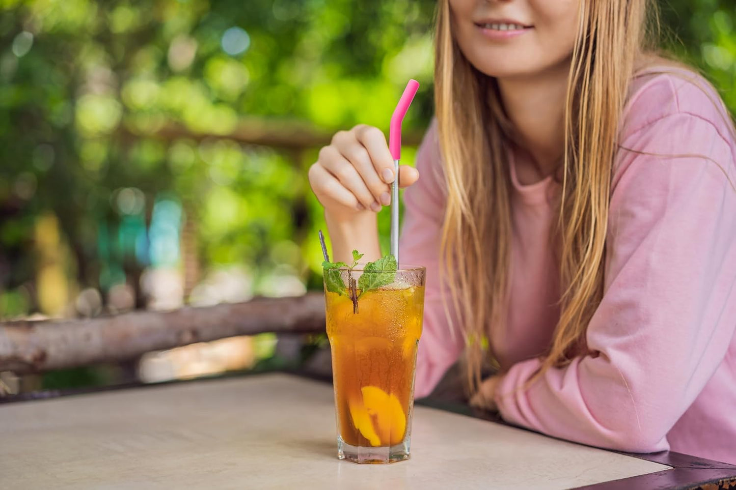 Zibtes-4PCS Silicone Straw Tips- Food Grade Rubber Metal Straws Tips Covers Only Fit for 1/3 Inch Wide(8MM Outdiameter) Stainless Steel Straw-Navy