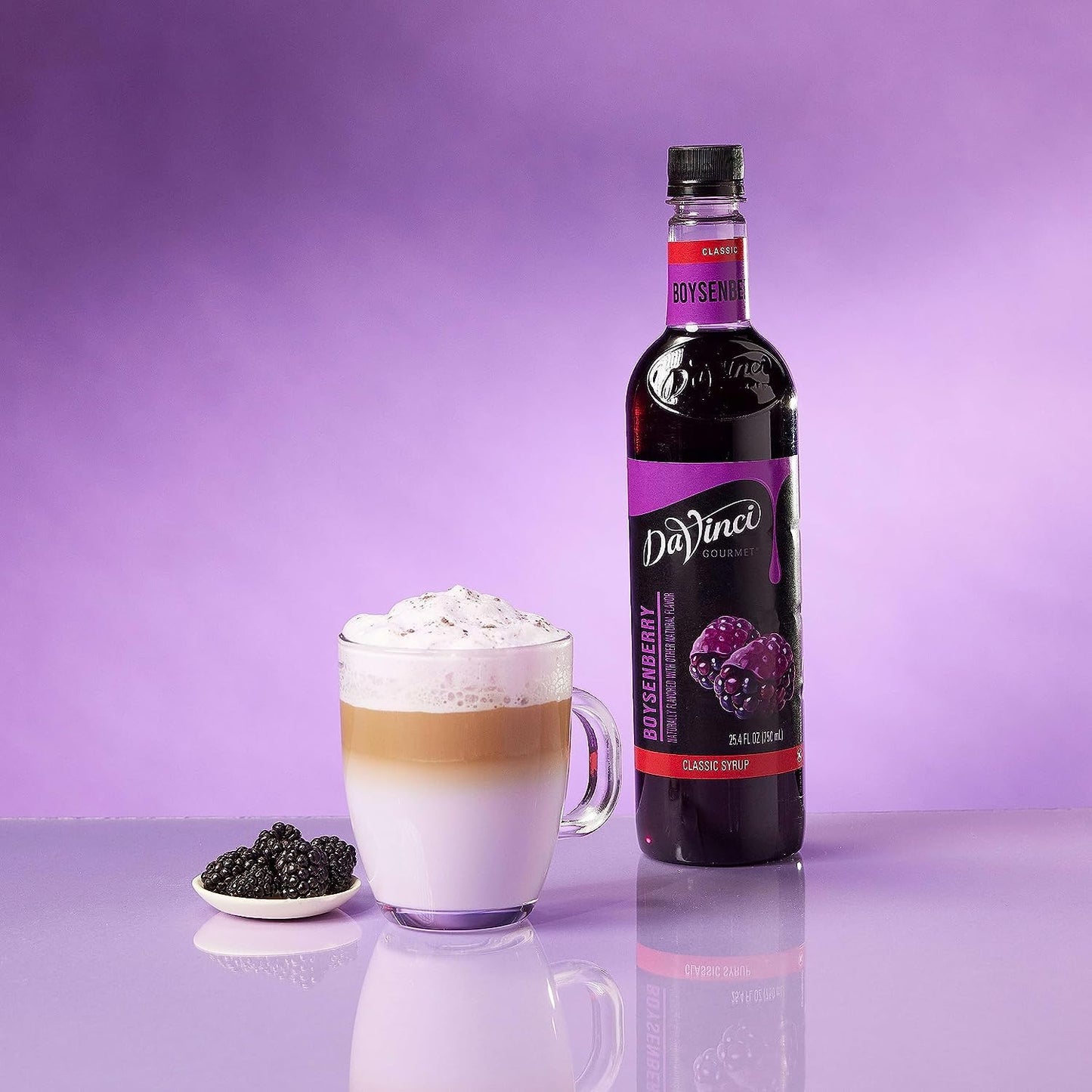 DaVinci Gourmet Boysenberry Syrup, 25.4 Fluid Ounces (Pack of 4)