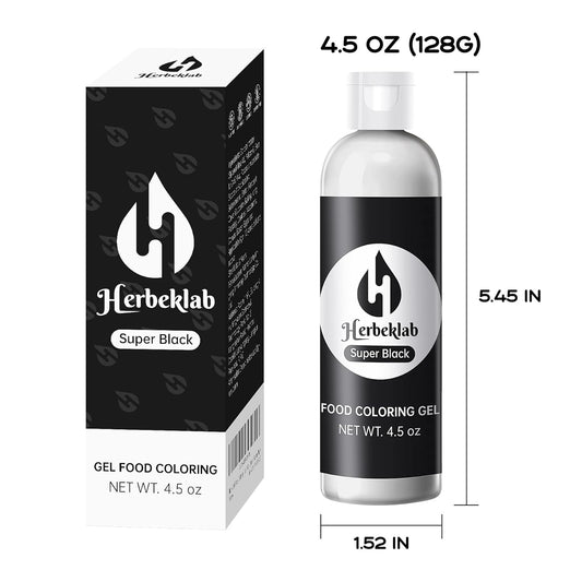 Black Food Coloring Gel 4.5 oz Professional Grade Super Black Food Dye Concentrated Gel Food Coloring for Icing Baking Cake Decorating Fondant Cookie