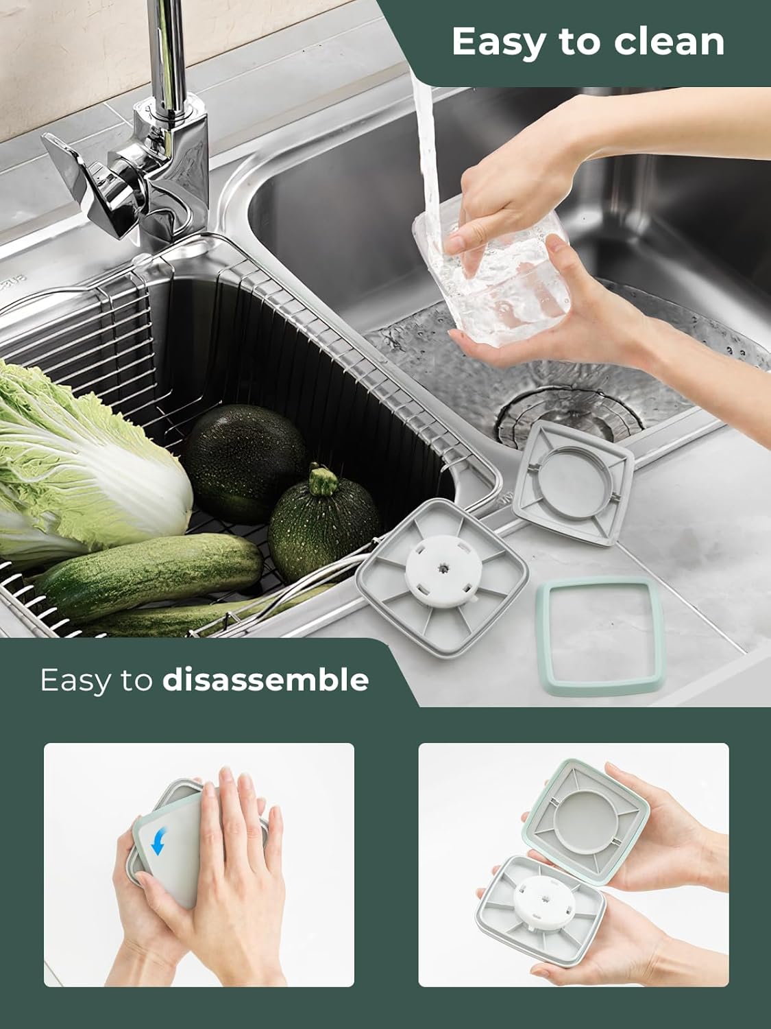 0.6 Qt Pop Containers - 3 Pack Mini Travel Snack Container, BPA Free Food Storage Canisters with Lids, Small Freezer Containers Candy Jar Plastic 520ml*3