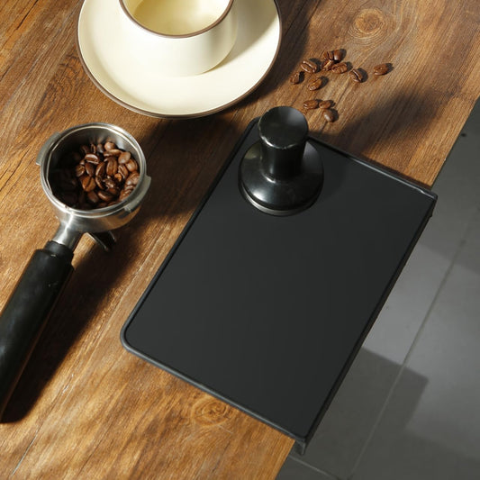 Espresso Tamping Mat – Emptycolor Coffee Tamper Mat for Espresso Machine, Food Grade Silicone Tamp Mat, Heat Resistant, Waterproof Espresso Rubber Mat for Portafilter Station