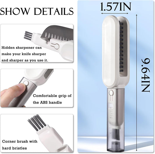 Multifunctional Cleaning Brushes Set of 2, Scrub Brush Tools.Crevice Cleaning Brush for Home Kitchen Knives Cutlery