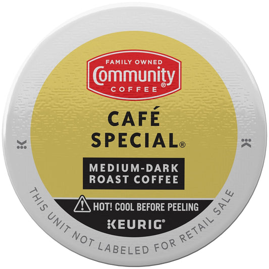Community Coffee Café Special Medium-Dark Roast Single Serve Keurig K-Cup Pods 32 ct Box