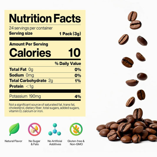 SATURNBIRD Coffee Instant Cold Brew - Light, Medium Roast Variety Pack, 3 Roast Levels (NO.1-3), 100% Arabica, Enjoy Cold/Hot, 24 Single Serves Perfect for Iced Coffee