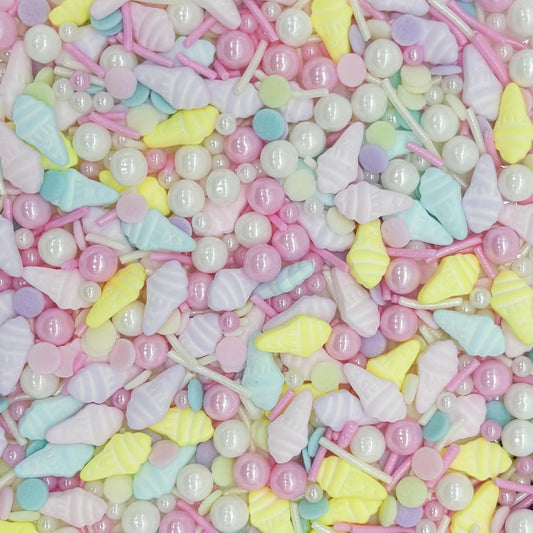 Dynastang Ice Cream Sprinkles Mixed Style Edible Cake Decorations Cupcake Toppers Cookie Perfect for Cakes, Cupcakes, Desserts Toppings 3OZ