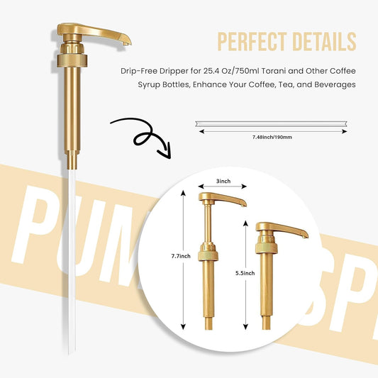 JimocoĀ® Syrup Pump Dispenser + ToraniĀ® Vanilla Syrup, 25.4 oz - Coffee Syrup Pump & Flavoring Bundle