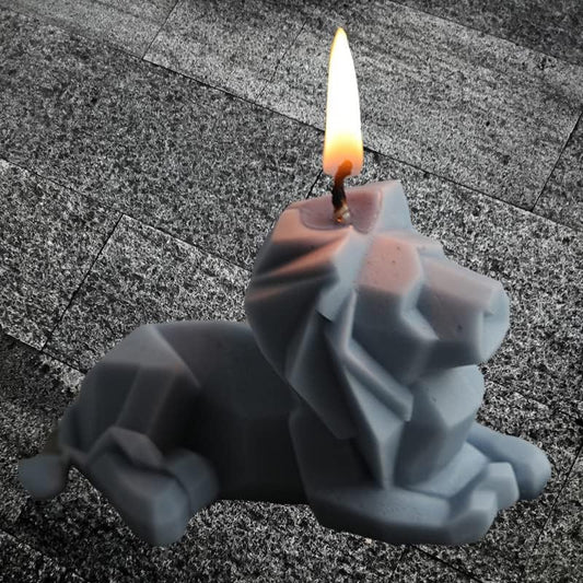 3D Abstract Lion Candle & Resin Mold - Silicone Heart & Soap Mold - DIY Aromatherapy Decoration